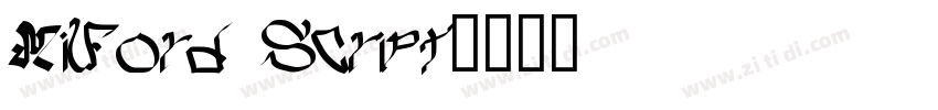 Milford Script字体转换